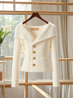 2025 New Women Cardigan Sweater High Quality High-end chic Long Sleeve Knitwear Autumn Winter Female Clothes Sweater Jacket