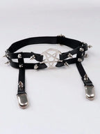 1PC Women Sexy Garter Belt Rivets Leg Ring Rock Pub Punk Pendientes Party Club Sexy Gothic Femmal Suspender