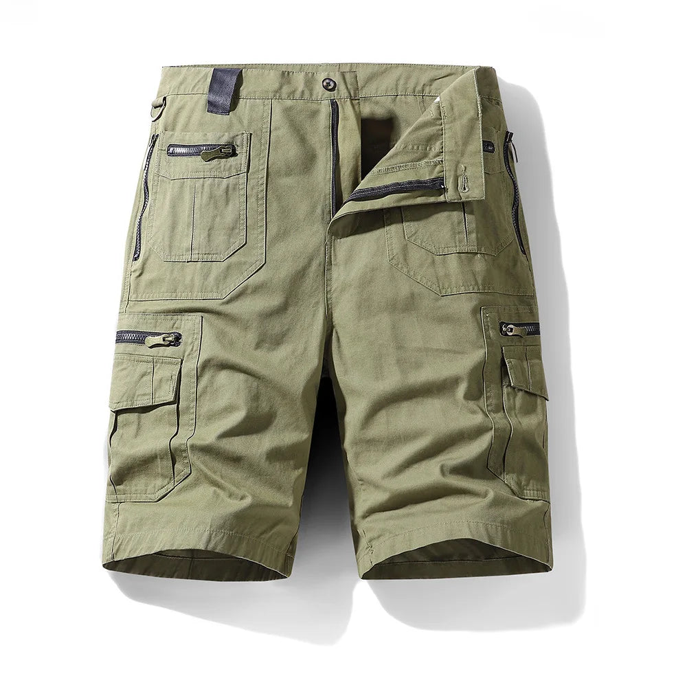 2025 New Men's Tactical Shorts With Multi Pockets, Casual Durable Waterproof Cargo Shorts For Outdoor Hiking Trekking