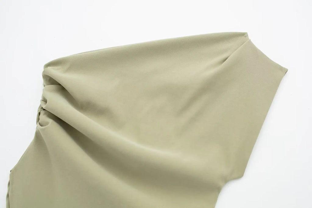 Asymmetric T-shirt New Women's Fashion Trend Spicy Girl Celebrity Temperament Off Shoulder Top