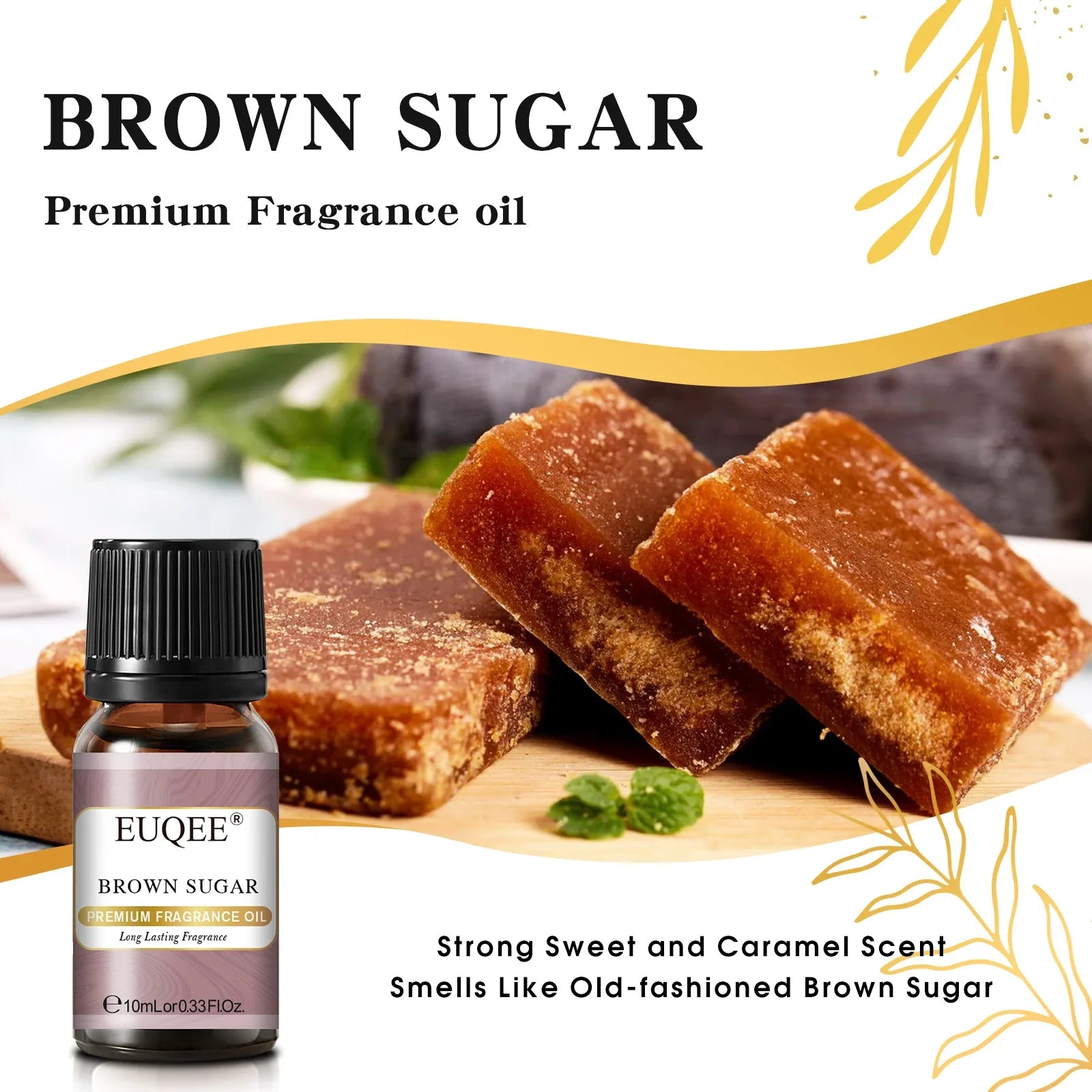 EUQEE 10ML Men's Fragrance Oil For Car Diffuser,Making Candle Leather Forest Pine Coffee Cake Cedarwood Bay Rum 1pcs/3pcs/6pcs