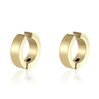 2pcs Punk Mens Strong Magnet Magnetic Ear Stud Set, Non Piercing Earrings Fake Cross Earrings Gift For Boyfriend Lover Jewelry