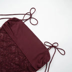 Elegant Lace Cut Out Maxi Dresses for Women 2025 Sexy Spaghetti Strap Patchwork Holidays Party Dress Summer Backless Long Dress