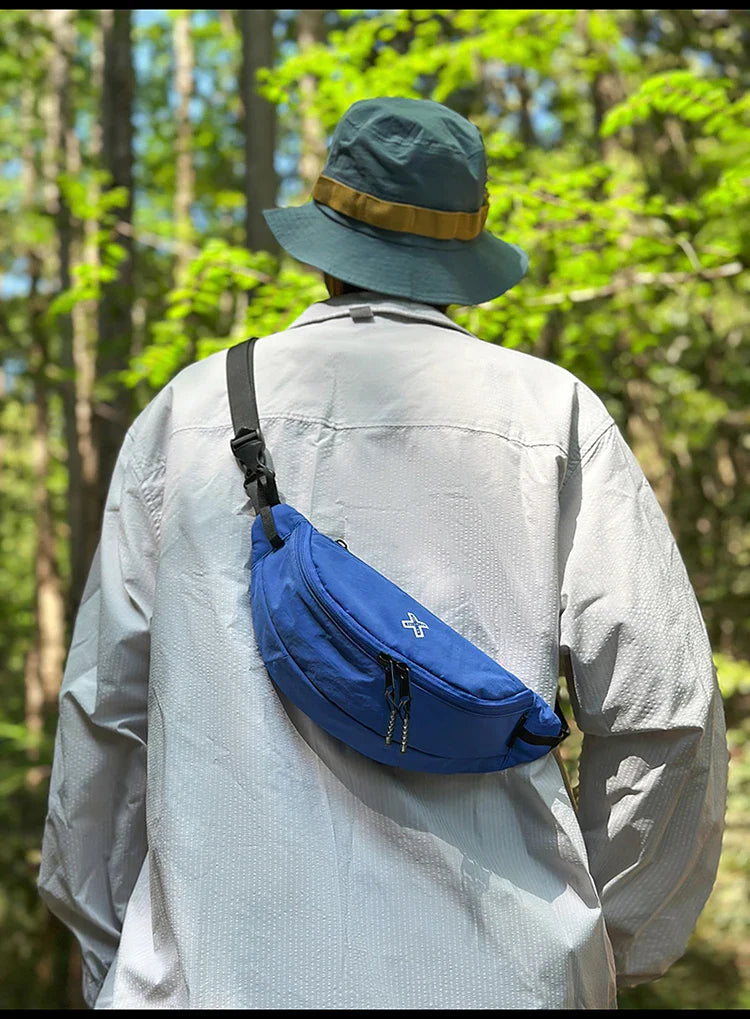 Casual Waterproof Chest Bags Large Capacity Crossbody Bags Korean Fashion Waist Bag Fanny Pack for Women Men's Travel Bag Banana