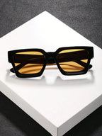 1/2 PC S Classic Fashion Square Plastic Frame Women Sunglasses For Men Daily Life Shades Eyewear Accessories.