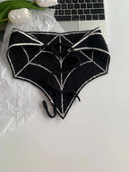Halloween Costume Skeleton Ghost Bat Spider Web Personalized Knitted Crochet Headband Female Photo Photo Triangle Scarf Trendy