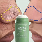 Green Tea Remove Blackhead Solid Mask Dispel Acne Blemish Cleansing Stick Mask Shrink Pores Tighten Whitening Repair Skin Care