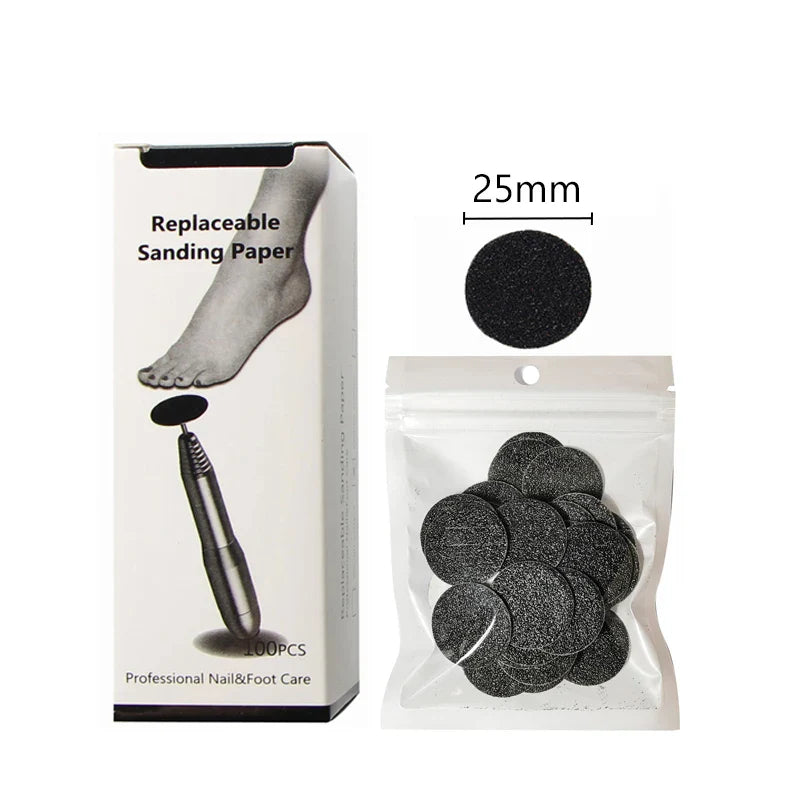 Disc For Pedicure Cuticle Callus Remove Tool For Electric Foot File Callus Hard Dead Skin Pedicure Tools Replaceable Sandpaper