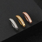 1pc Curved Navel Piercing Zircon Beach Belly Button Ring Surgical Steel Bar Navel Stud for Women Sexy Body Piercing Jewelry gift