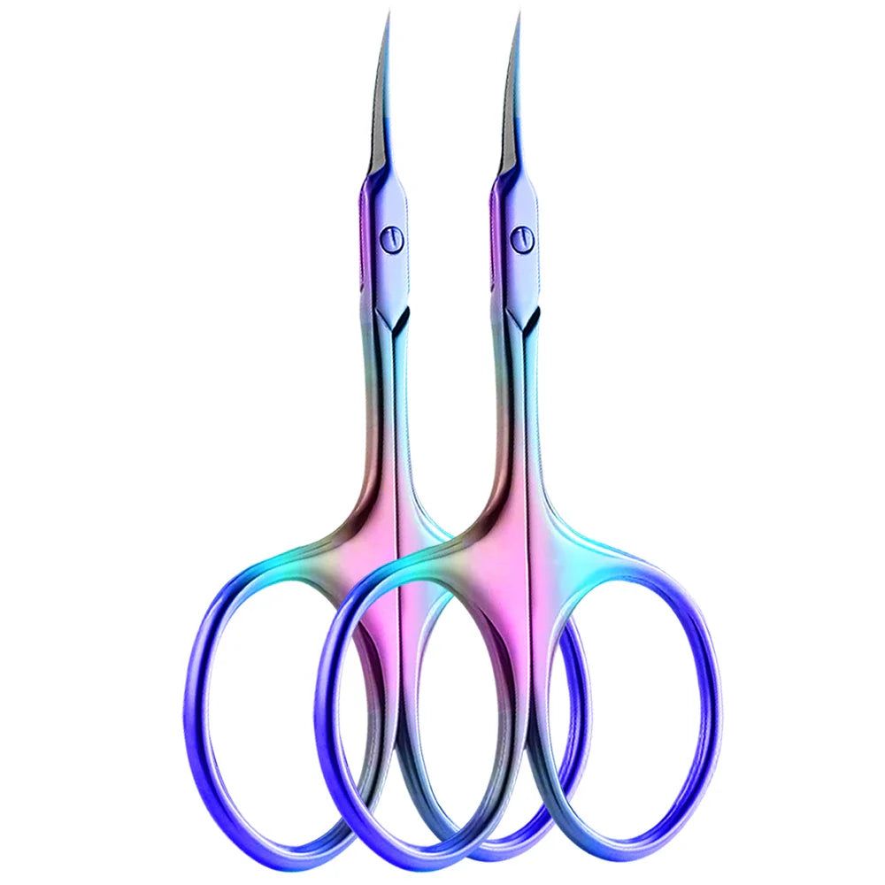 1/2/4Pcs Russian Cuticle Scissors Nipper Dead Skin Scissors Stainless Steel Manicure Pedicure Tools Nail Trimmer Clipper