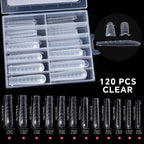 120Pcs Nail Forms For UV Gel Quick Building Extension Top Molds Dual Forms Acrylic Nail Art Tips Nails Accessories Tools