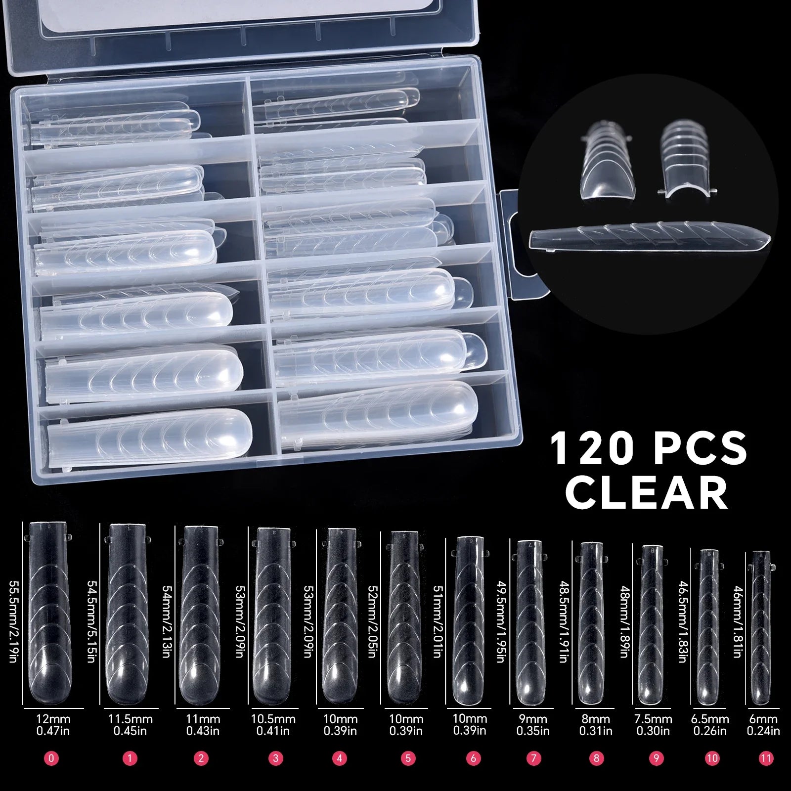 120Pcs Nail Forms For UV Gel Quick Building Extension Top Molds Dual Forms Acrylic Nail Art Tips Nails Accessories Tools