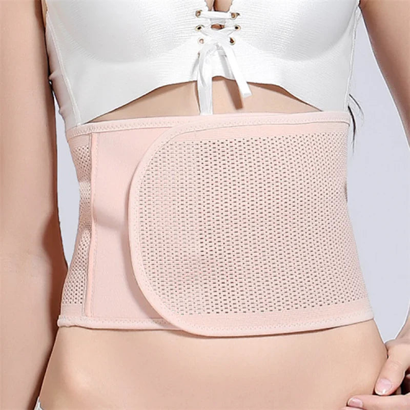 Breathable Adjustable Postpartum Abdominal Belt Cesarean Section Belt Thin Slimming Belt Pregnant Women Body Shaping Girdle