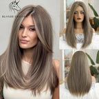 13x6 Lace Front Wig Blonde Wave Synthetic Wigs for Women Daily Party Cosplay Use Heat Resistant Fiber Hair