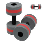 2pcs EVA Water Foam Floating Dumbbell Swimming Pool Water Weight Aerobics Automatic Float Aquatic Barbell Swim Fitness Dumbbell