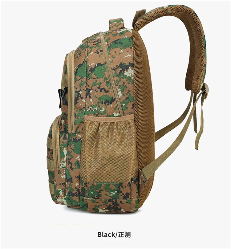 Camouflage Tactical Backpack for Men Large Capacity Outdoor PUBG Style Waterproof Travel School Bag Multifunctional for Daily Us