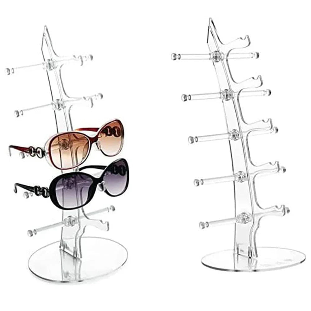 1pcs Eyeglasses Sunglasses Storage Display Stand Holder Organizer Case Show Rack for 5 Glasses  Sunglasses Storage Rack