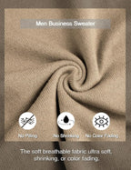 Autumn Men's Dress Crew Neck Sweater Slim Fit Lightweight Sweatshirts Knitted Pullover Casual Fashion Long Sleeve Sweater