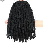 Butterfly Locs Crochet Hair 12 inch Handmade Butterfly Soft Locs Crochet Hair Extensions Synthetic Braiding Hair 12Strands/pack