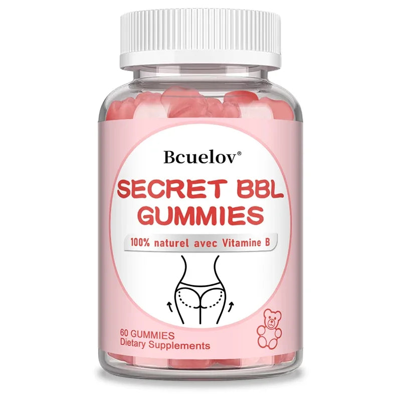 BBL Gummies - Increase Natural Curves, Promote Buttock Growth, Reduce Fat Mass and Shapes Buttocks