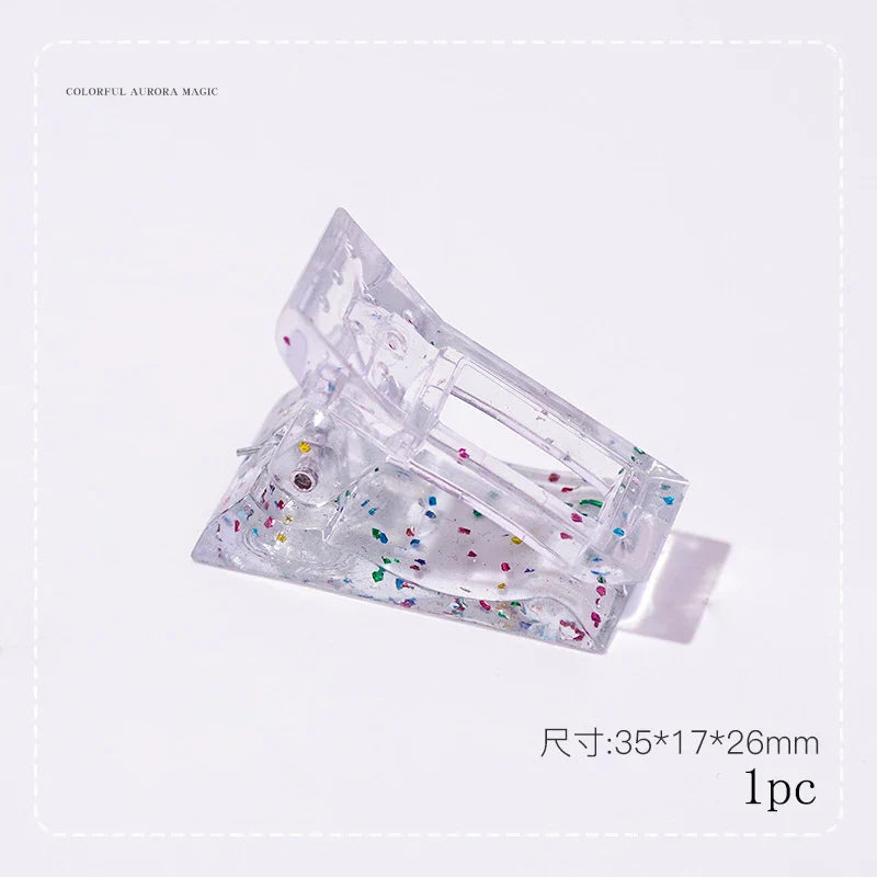 Acrylic Nail Clip Transparent Gel Quick Building Nail Tips Clips Fingernail Extension UV Clamps Manicuring Art Builder Tools Set