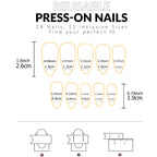 ARTAUG 24PCS Press On Nails Short Almond Wine Red High Saturation Fake Press On Nails  Korean Press On Nails Valentine'S Day