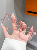 1Pc/3Pcs/4Pcs/6Pcs European and American Classic Popular Square Frame Glasses Set Men's and Women's Fashion Glasses