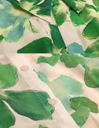 CHCH 2025 Dresses Women's New Belted Chiffon Print V-neck Chic Slim Long Dress Fashion Elegant Holiday Street Women's Dress