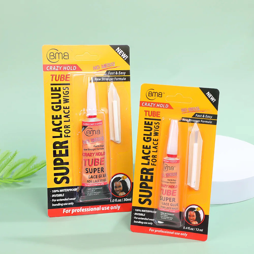 Brand BMB Crazy Hold TUBE Super Lace Glue For Wigs Waterproof Invisible Bonding Glue Replacement Adhesive Strong Hold Hair Glue