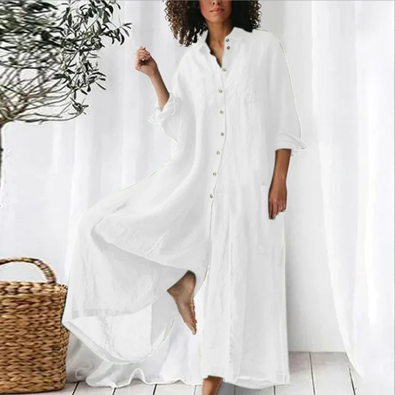 Casual Oversized Womens Jumpsuit 2025 Loose Romper Solid color Single Breasted Beach Playsuit Wide Legs Pants for Women Vestidos