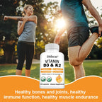 D3 & K2 Vitamins Supplement - Supports Heart, Bone, Muscle, Immune & Joint Health, 10,000 IU Vitamin D & 100mcg Vitamin K