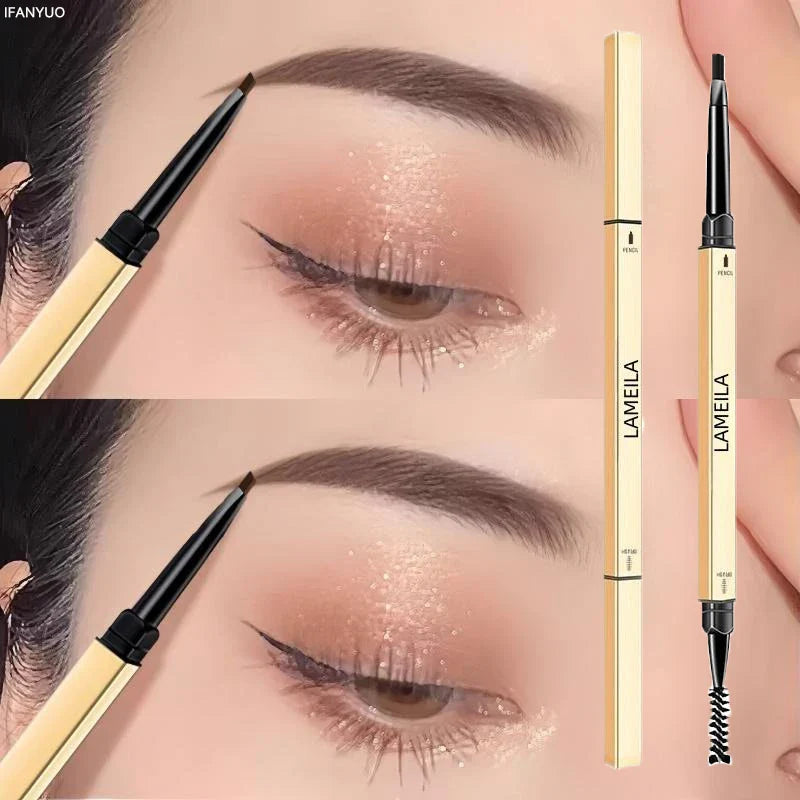 Double Head Eyebrow Pencil with Brush Waterproof Smooth 5 Colors Eye Brow Pen Tint Mascara Enhance Cosmetics Beauty Women Makeup