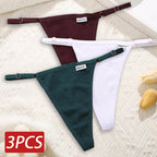 Cotton Sexy Thongs Adjustable Women's Panties Soft Panties Low Waist Seamless Thongs Woman Lingerie Tangas Mujer S-XL FINETOO