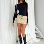 2024 Spring Autumn Women Y2K Pink T-Shirt Causal Long Sleeve Crop Tops O Neck Pullovers Base Tees Bodycon Slim Fit T Shirt