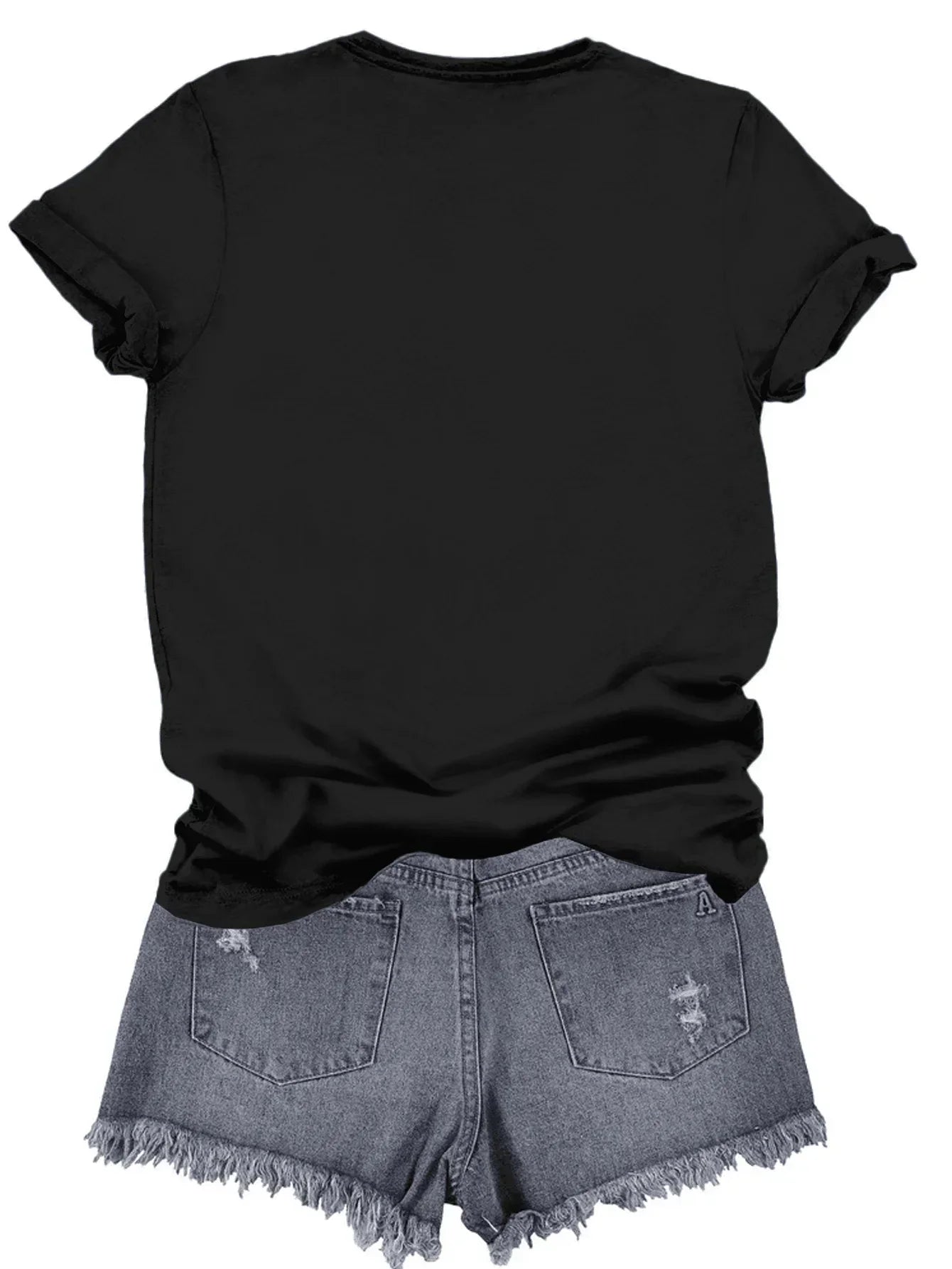 1pc Women's Plus Size Casual T-Shirt, JAWS Graphic, Round Neck, Short Sleeve, Oversized Alphabet Tee for All Seasons