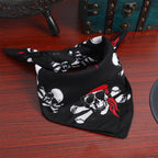 6pcs Pirate Skull Headscarf Bandana Headband Handkerchief Skeleton Cosplay Costume Props Accessories