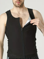 1pcs Sauna Sweat Suits Shirt Vest Waist Trainer for Men Compression Workout Shapewear Excersize Gym Clothes Working Out