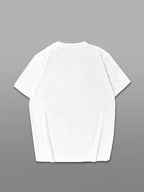 Chic Black & White Lips Graphic Tee for Women Casual Summer Short Sleeve T Shirt Stretchy Polyester Blend Machine Washable