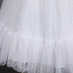 Elegant Girl Fluffy Dress Flower Baby Wedding Ceremony Costume Birthday Outfits White 1st Communion Tutu Gown Kids Gala Clothes