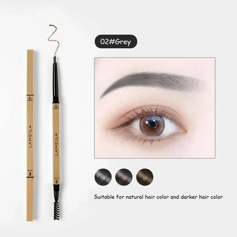 Double Head Eyebrow Pencil with Brush Waterproof Smooth 5 Colors Eye Brow Pen Tint Mascara Enhance Cosmetics Beauty Women Makeup