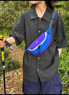 Casual Waterproof Chest Bags Large Capacity Crossbody Bags Korean Fashion Waist Bag Fanny Pack for Women Men's Travel Bag Banana