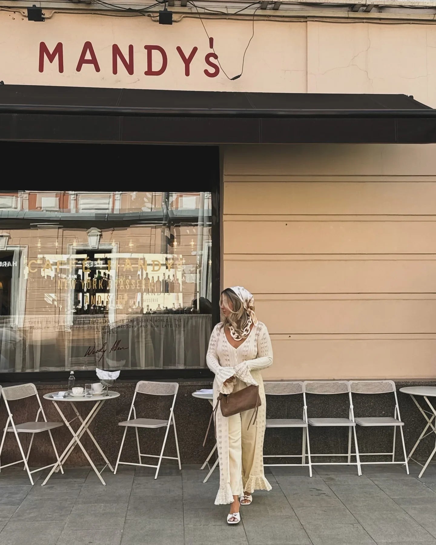 DSMTRC 2025 Holiday Knitted See-throught Cardigan Dress V Neck Long Flare Sleeves Leisure Long Trendy Single Breasted Autumn