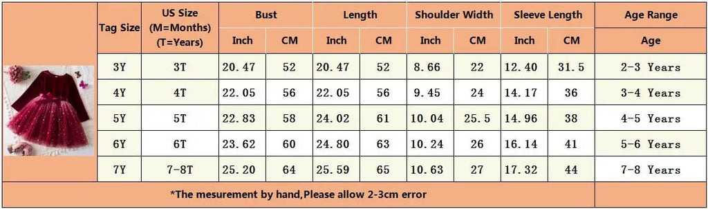 2025 Red Christmas Dress for Baby Girls Winter Long Sleeve Mesh Dresses for 3-8Yrs Kid Star Sequin Birthday Party Princess Dress