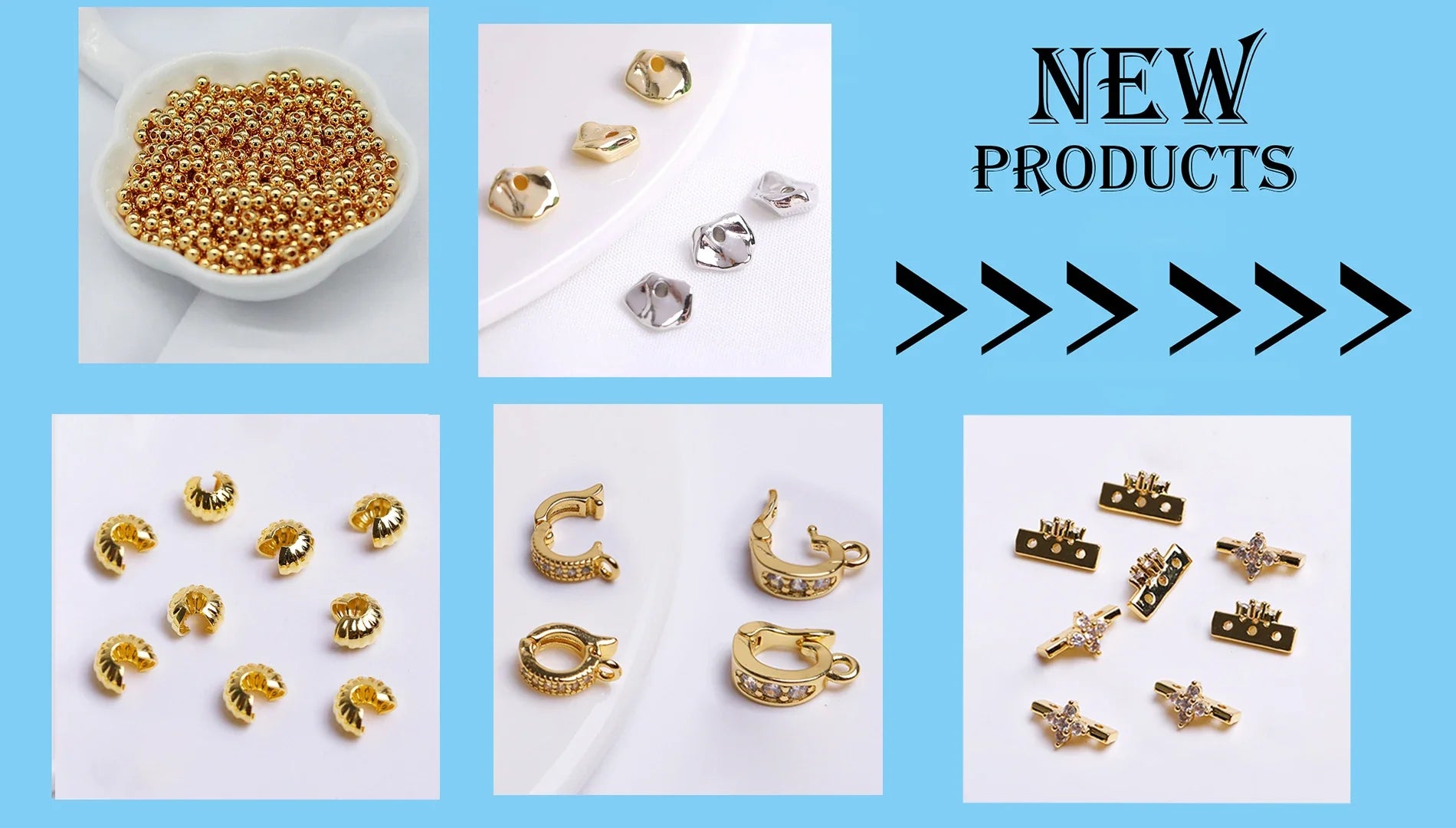 18K Gold Plated Split Rings Connecting Ring Brass Open Jump Rings Accessories For Jewelry DIY Jewelry Material Wholesale