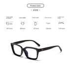2024 Oversized Square Glasses Anti Blue Light Glasses Large Frame Myopia Glasses Flat Light Glasses Transparent Eyeglasses