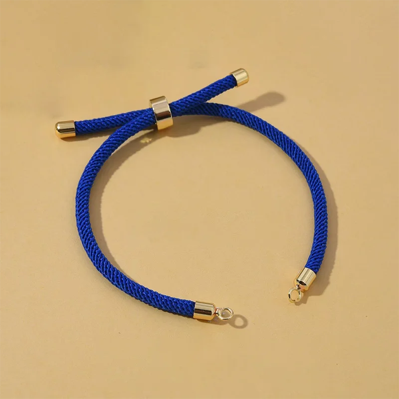 10Pcs Twisted Nylon Cords Bracelet Adjustable Extension Tail Chain Connector For DIY Handmade Jewelry Making Accessories