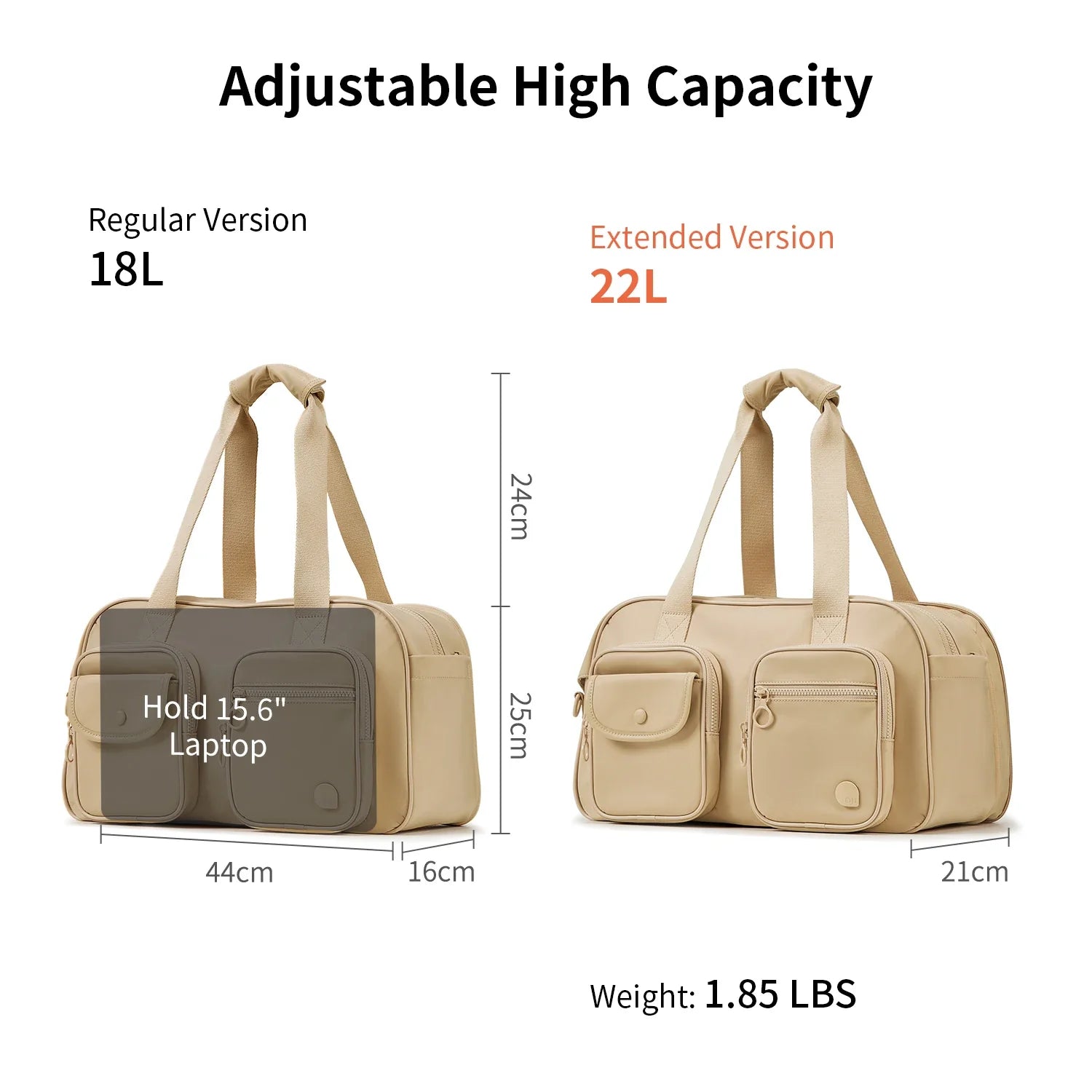 AJI Women Travel Bag Nylon Handheld Travel Bag Carry On Luggage Bag Large Capacity Weekender Gym Sport Holdall Overnight Bag