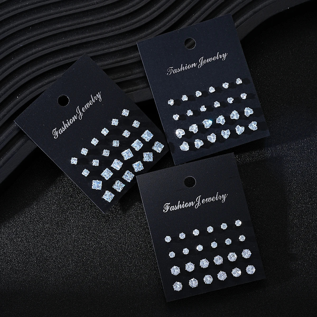 36 Pcs Simple Shiny Rhinestone Stud Earrings Set for Women Fashion Crystal Zircon Pearl Earring New Jewelry Accessories Gifts