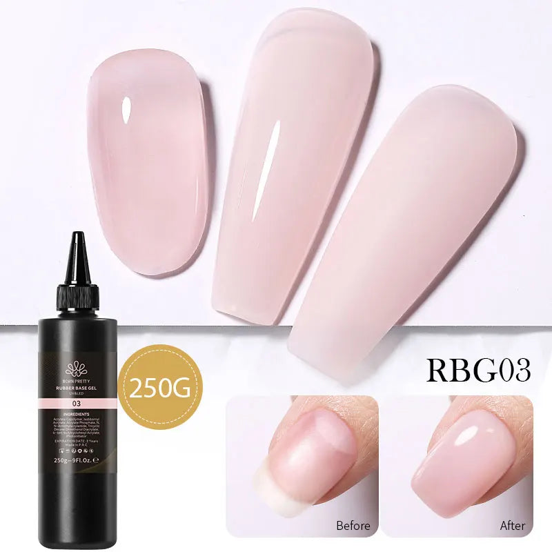 BORN PRETTY 250g Translucent Jelly Red Nude Gel Nail Polish Winter Autumn Manicure Soak Off UV LED Nail Art Gel Christmas Red