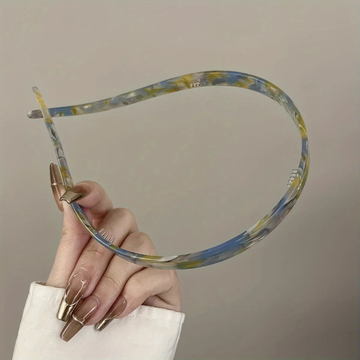 1pc Ladies Non-Clamping Ear Bone Hair Accessories Acetic Acid Headband Headband High-End Hairband Girls 2025 New Summer Elegant